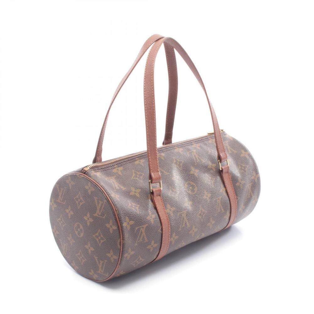 Louis Vuitton Papillon handbag canvas leather Monogram brown